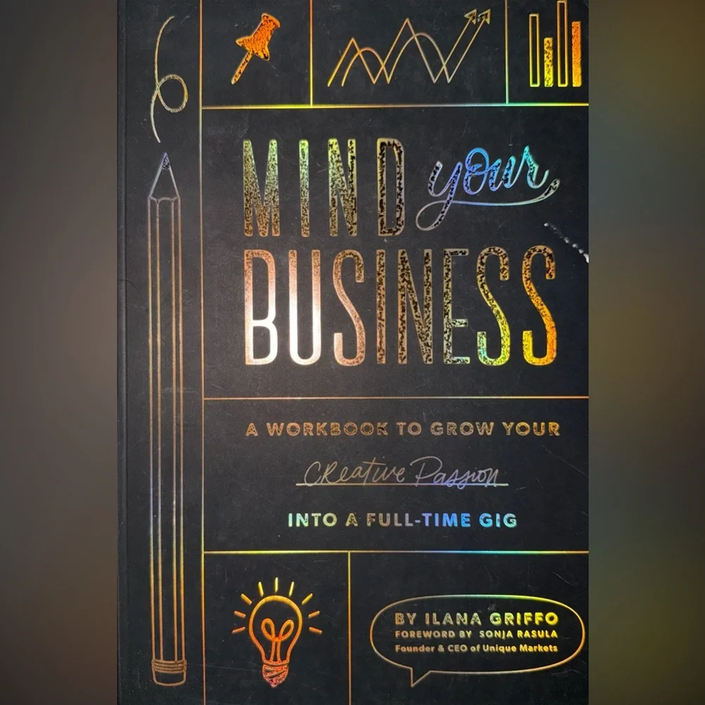 Mind Your Business Holographic Black Workbook - Creative Passion Workbook